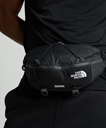 The North Face Terra Lumbar 3L Waist Bag in Asphalt Grey / TNF Black