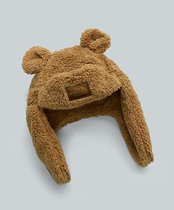 The North Face Childrens Baby Bear Trapper Hat in Brown