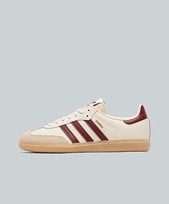 adidas Originals Junior Samba OG Trainer in Wonder White / Shadow Red / Gum 3