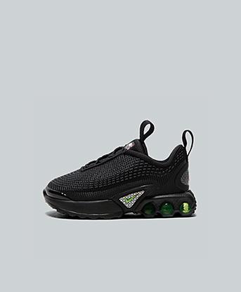Nike Nursery Air Max Dn Trainer in Black / Green Strike / Anthracite