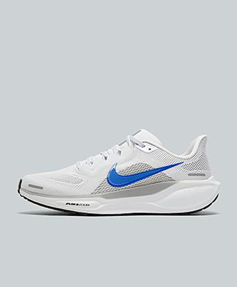 White / Racer Blue
