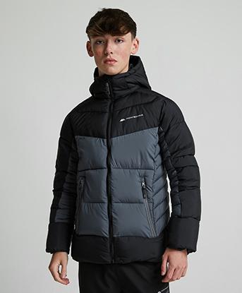 Monterrain Junior Apex 3.0 Puffer Jacket in Jet Black / Iron Gate
