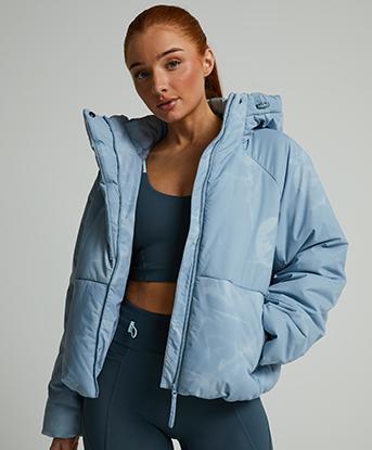Monterrain Womens Anada Padded Jacket in Dusty Blue
