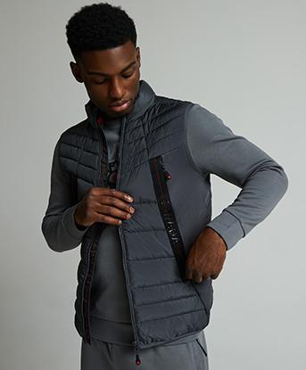 Zavetti Canada Lazino Hybrid Gilet in Asphalt