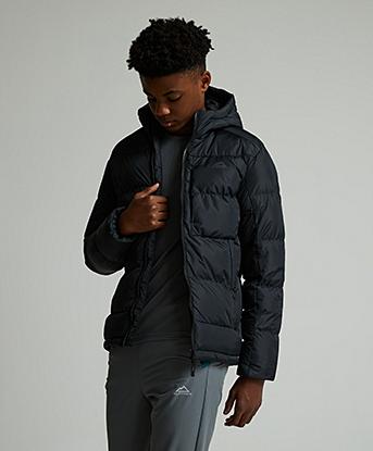 Alpyrex Junior Atlox Puffer Jacket in Jet Black