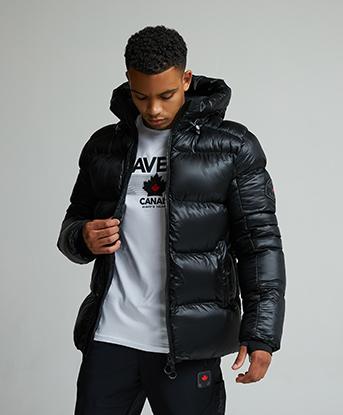 Zavetti Canada Tanox Puffer Jacket in Jet Black
