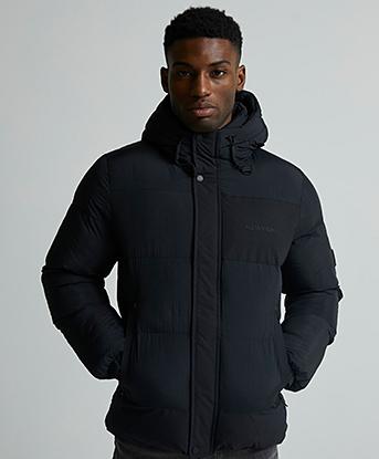 Alessandro Zavetti Langami Puffer Jacket in Jet Black