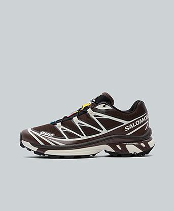 Salomon Womens XT-6 Trainer in Black Coffee / Vanilla Ice
