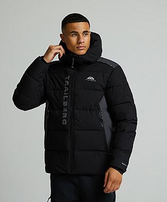 Trailberg Triathlon 2.0 Insulated Puffer Jacket in Black / Ink Grey