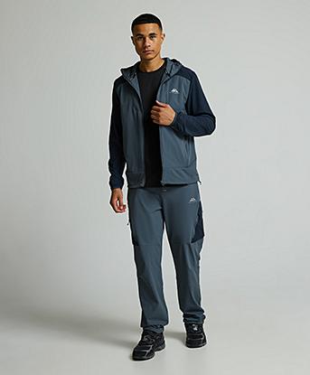 Trailberg Faltenjura 2.0 Hoodie  in Storm Grey / Deep Ocean