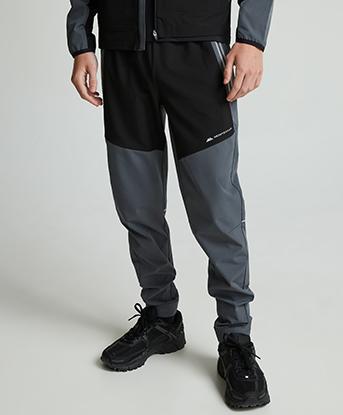 Monterrain Junior Ventax Woven Running Pant in Jet Black / Iron Gate