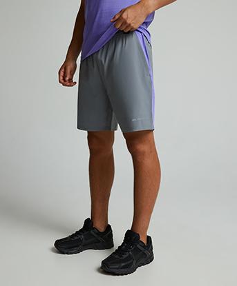 Monterrain Lyder 3.0 Woven Running Short in Night Owl / Purple Hebe