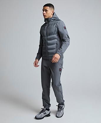 Zavetti Canada Arosio Hybrid Jogger in Lava Smoke