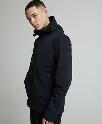 Alessandro Zavetti Barella Windbreaker in Jet Black