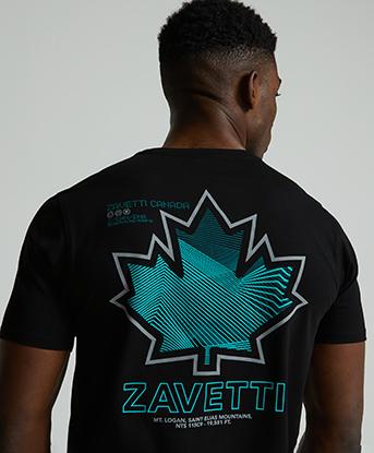 Zavetti Canada Ferano T-Shirt in Jet Black