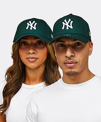 New Era NY Yankees 9FORTY Adjustable Cap in Green / White