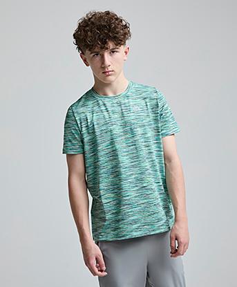 Montirex Junior Trail 2.0 T-Shirt in Peyto / Turquoise / Citrus / White / Black