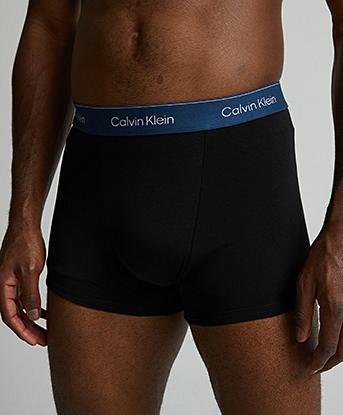 Calvin Klein 3 Pack Relaxed Fit Trunk in Black / Multi