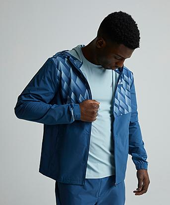 Montirex Charge Print Hoodie in Dawn / Naval
