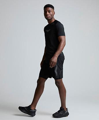 Monterrain Interval 2.0 2-in-1 Running Short in Jet Black