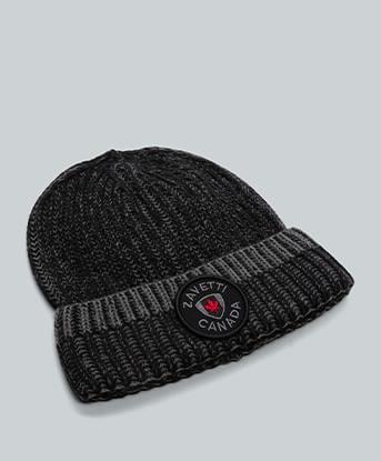 Zavetti Canada Cadboro Knitted Beanie in Jet Black