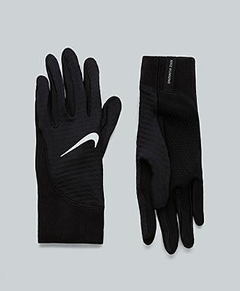 Nike Therma-Fit Pacer Sphere Midweight Glove in Black / Black / Silver