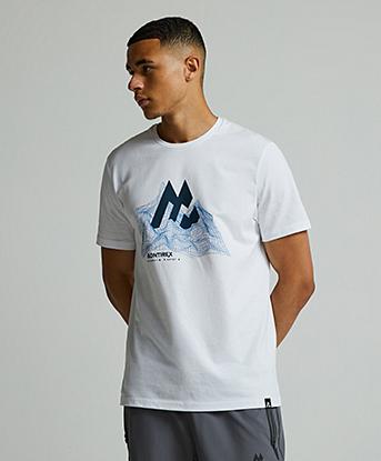 Montirex Ridge 3.0 T-Shirt in White / Naval
