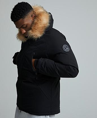 Lorenzo Montana Parka Jacket in Black