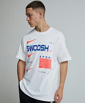 Nike Swoosh Sport M90 HBR T-Shirt in White
