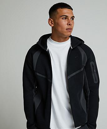 Nike Tech Fleece Windrunner Pro Hoodie in Black / Anthracite