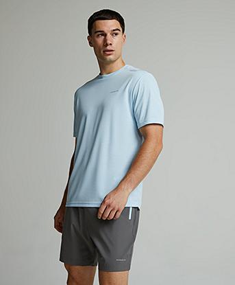 Closure London Poly Twinset in Ice Blue / Charcoal