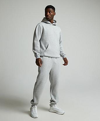 Closure London Relaxed Fit Hoodie in Grey Marl