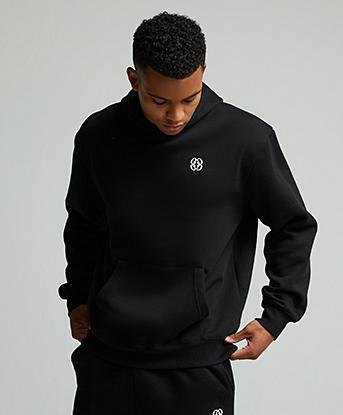 Closure London 2 Pack Icon Hoodies in Black / Light Marl