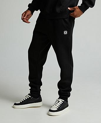 Closure London 2 Pack Icon Joggers in Black / Light Marl