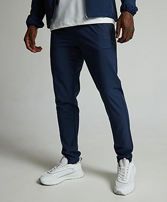 Closure London Reflective Zip Pant in Navy