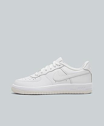 Nike Infant Air Force 1 Lace Trainer in White / White / White