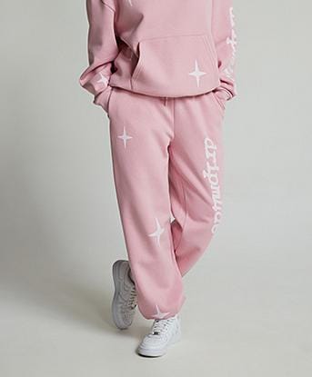 Dripmade Womens Solaris Oversized Cuff Jogger in Cameo Pink