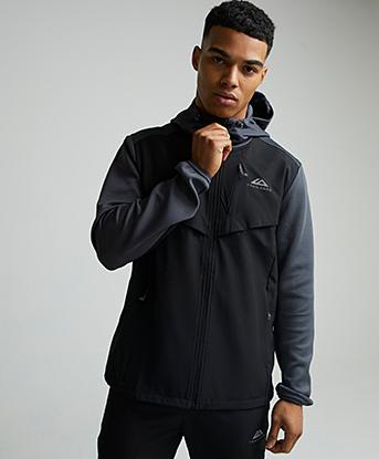Trailberg Rapid Dash 2.0 Hoodie in Black / Volcano Grey