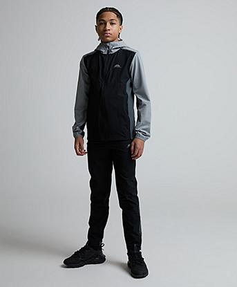 Trailberg Junior Triathlon 2.0 Woven Pant in Black / Iron Grey