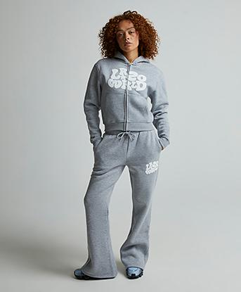 Lorenzo Womens Luna Full Zip Hoodie in Grey Marl