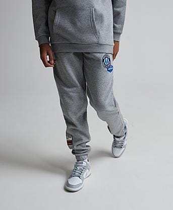 Mercier Junior OG Badge Fleece Jogger in Grey Heather