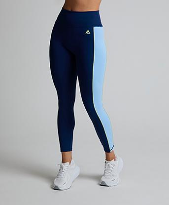Montirex Womens Vitality Legging in Agency / Blissful Blue / Citrus