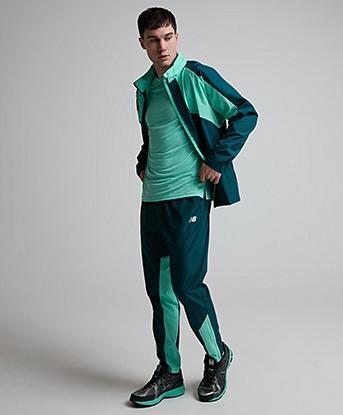New Balance Utility Woven Pant in Medusa Green
