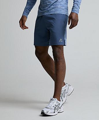 Montirex Trail Short in Cadet Grey / Greyed Indigo / Multi