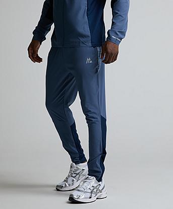Montirex Trail Panel 2.0 Running Pant in Greyed Indigo / Midnight Blue / Charcoal Blue