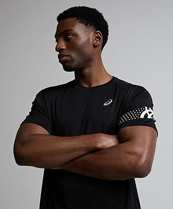 Asics Icon Short Sleeve T-Shirt in Performance Black