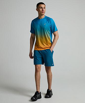 Asics Core 7 Inch Short in Aegean Blue