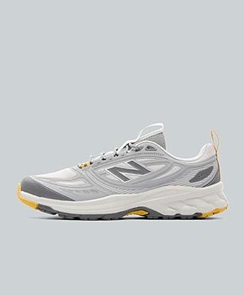 New Balance 410 Trainer in Grey / Castlerock / Orange