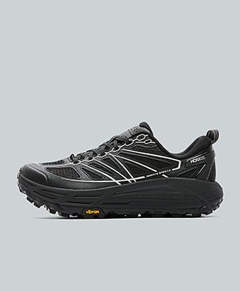 Hoka Mafate Speed 2 Trainer in Black / Carbon Silver / Black