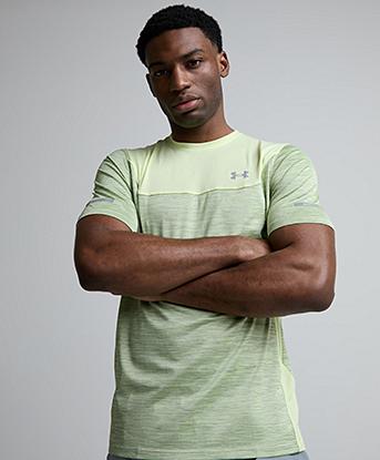 Under Armour UA Tech Utility T-Shirt in Fade Green / Steel